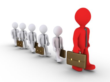 Büyük bir lider takip işadamları