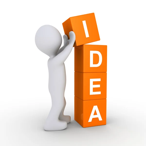 Person providing idea — Stock Photo, Image