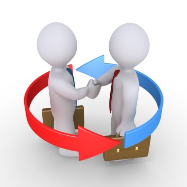 Businessmen make agreement