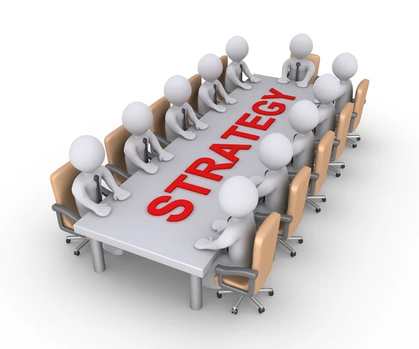 Firma möte för att diskutera om strategi — Stockfoto