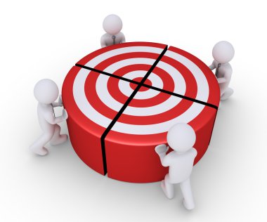 İş adamları hedef birleştirilmesinin