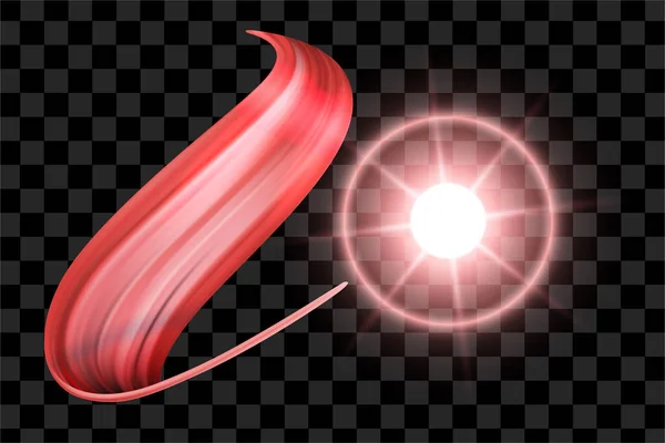 Set Aus Roter Leuchtform Mit Neon Effekt Isolierte Element Kollektion — Stockvektor