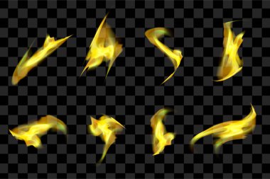 Parlak efektli sarı efekt elementleri. işaret, kaynak, element, koleksiyon, sembol, süs tasarımı için kullanılabilir