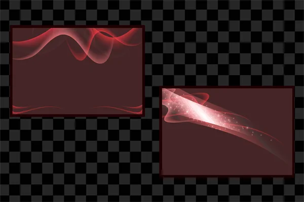 Набор Темно Красного Фона Абстрактного Спецэффекта Баннера Паутины Карты Обложки — стоковый вектор