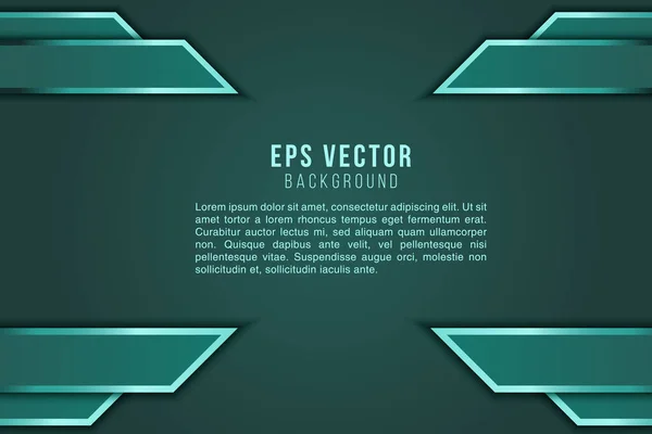 Dark Green Background Eps Vector Editable Elegant Simple Minimalism Back — Stock Vector
