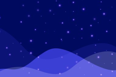 Koyu mavi uzay gezegeni arkaplan çizim vektörü yıldızlar ve eğim etkisi. Poster, iş afişi, ilan, reklam, broşür, katalog, web sitesi, web sitesi, sunum için kullanılabilir