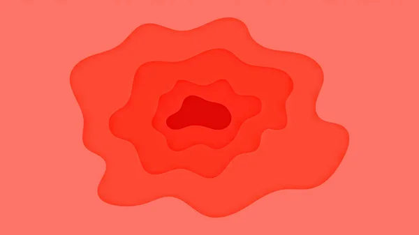 Roter Abstrakter Papierschnitt Hintergrund Mit Textvorlagen Papierschnitt Stil Kann Für — Stockvektor