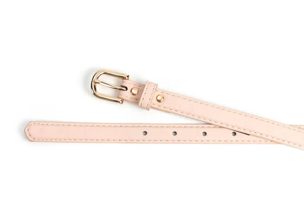 Cinturón Rosa Cinturón Tejido Aislado Sobre Fondo Blanco — Foto de Stock
