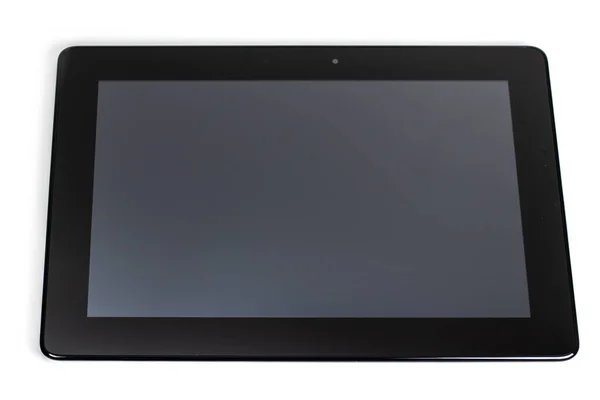 Modern Black Tablet Isolated White — Stock Photo, Image