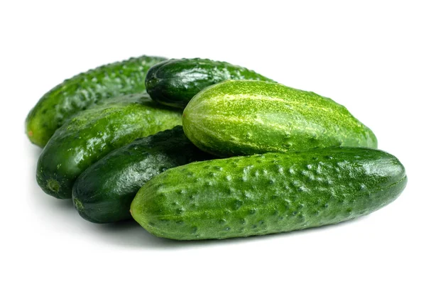 Fresh Cucumbers Isolated White — Stock Photo, Image