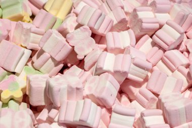 Renkli jöle çubuk şekerler desenli arka plan.