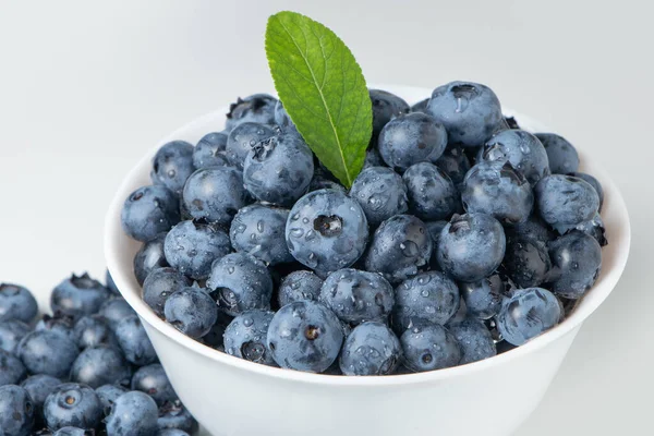 Superalimento Antioxidante Arándanos Aislado Blanco — Foto de Stock