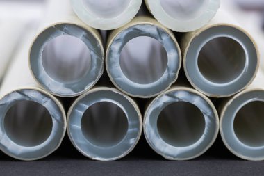 stripped polypropylene pipes for soldering, soldering pipes for water.