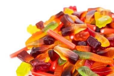 Renkli şekerleme, çeşitli tatlı şekerler..