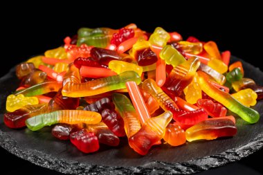 Renkli şekerleme, çeşitli tatlı şekerler..