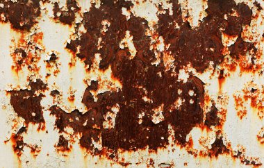 Eski paslı metal yüzey dokusu arkaplanı.