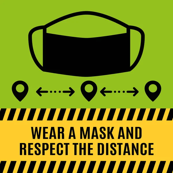 Restoranlar ve Perakende Yüzü Maskesi Sembolü için Maskeler Yatay Pencere İmzalaması Gerekiyor
