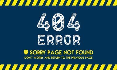 404 hatası, yol dışı lastik izlerinden yapılmış grunge biçiminde sayfa bulunamadı. Kayıp internet bağlantısı, bakım altındaki web sitesi sarı arkaplanda siyah kirli tipografi.