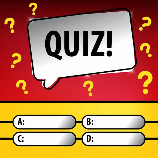 Quiz time, question mark banner design template Stock Photo - Alamy