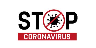 Coronavirus covid 19 vektörünü durdurun. Coronavirus Uyarı İşaretini Durdur. 2019-NCoV. Vektör