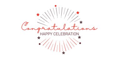 Kaligrafi tebrik ederim. El yazısıyla yazılmış mesaj. Mektup. Kaligrafik pankart.