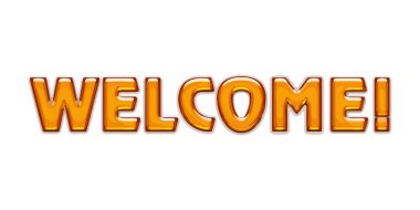 Yazıta hoş geldiniz. El çizimi harfler. Kaligrafili tebrik kartı. El yazısı tasarım ögesi.