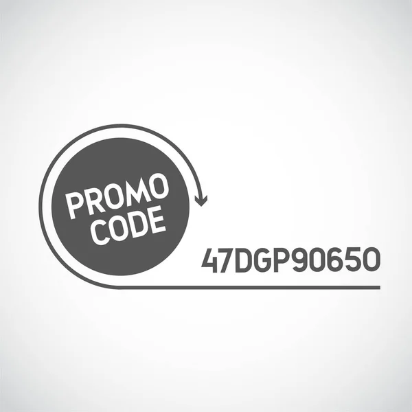 Promo Code Coupon Code Flat Vector Set Design Illustration Eps — Stock vektor