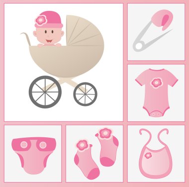 kız bebek arabası içinde