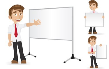 genç işadamı seti