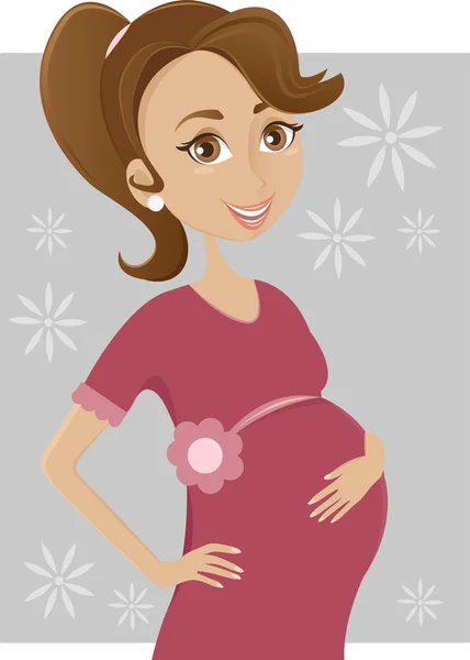 Pregnant woman — Stock Vector