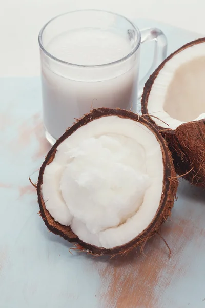 Fresh coconut and coconut products: coconut oil and coconut milk