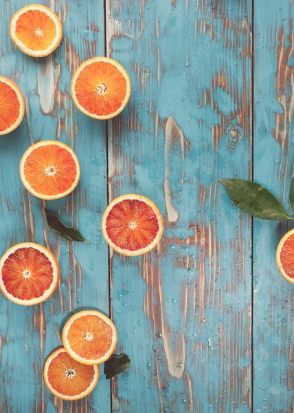 Кров апельсини вдвічі — стокове фото