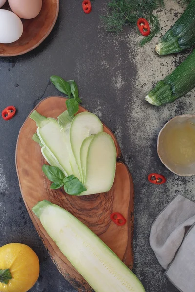 Zucchini e ovo pequeno-almoço — Fotografia de Stock