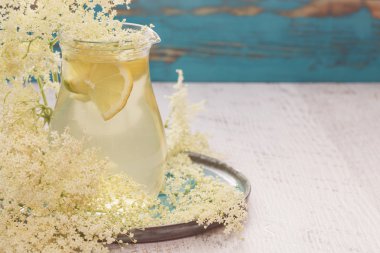 Elderflower samimi., yakın