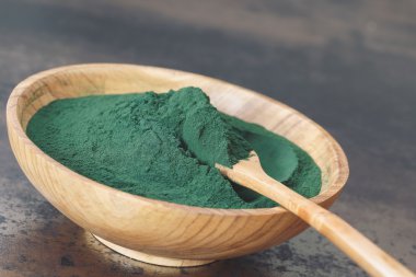 Spirulina yosun toz, yakın