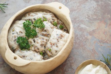 Gratine kuzu eti ve karaciğer