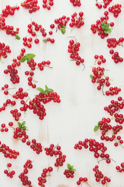 Rote Johannisbeeren Hintergrund — Stockfoto