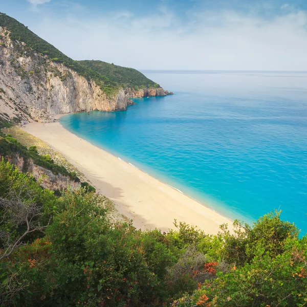 Milos Beach, Lefkada, Ilhas Jónicas, Grécia — Fotografia de Stock