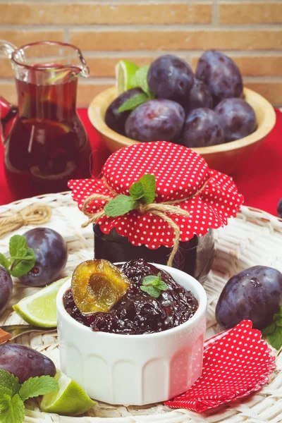 Plum jam — Stock Photo, Image