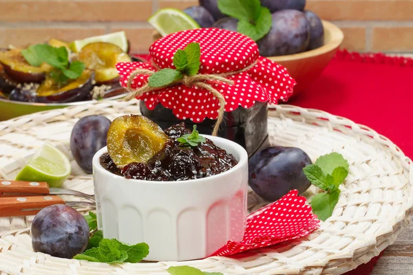 Plum jam — Stock Photo, Image