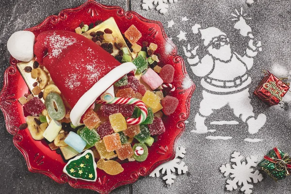 Sobremesa de doces de Natal — Fotografia de Stock