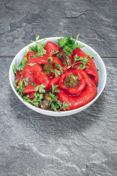 Geröstete rote Paprika — Stockfoto