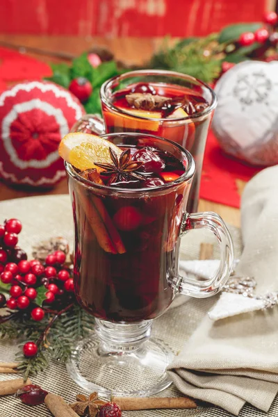 Christmas mulled wine — Stock Photo, Image