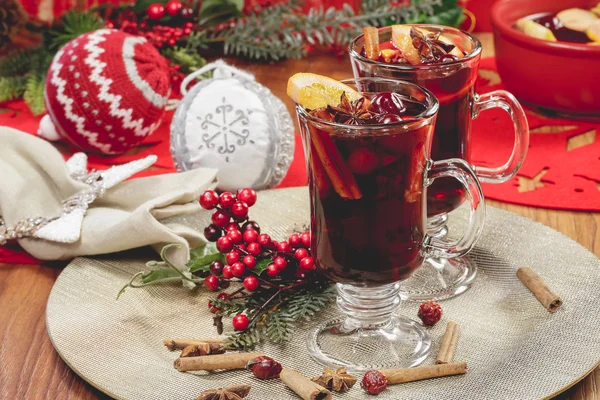 Weihnachtsglühwein — Stockfoto