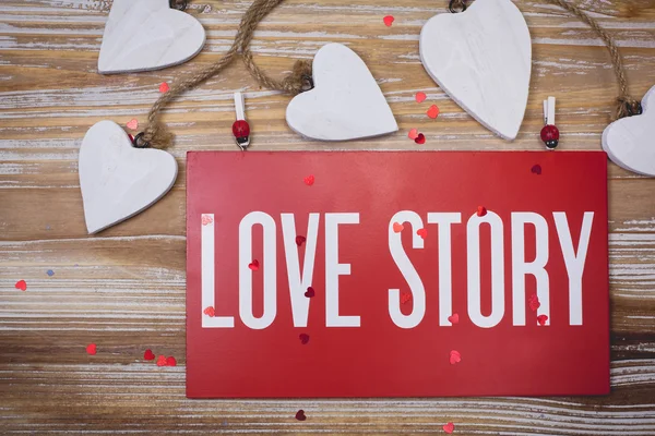 Scheda Storia d'amore — Foto Stock