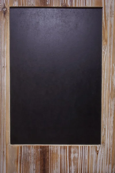The picture of blank blackboard on wooden frame