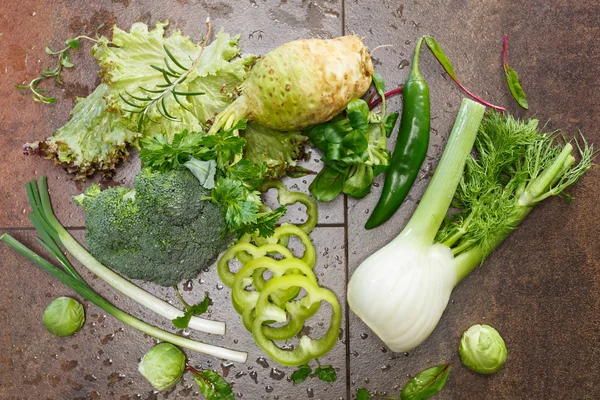 新鮮な緑の野菜 — ストック写真