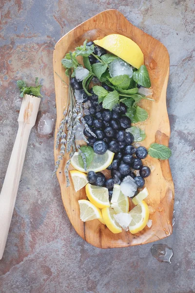 Mojito Borůvka — Stock fotografie