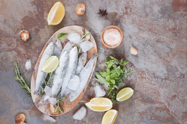 Sardinas congeladas — Foto de Stock