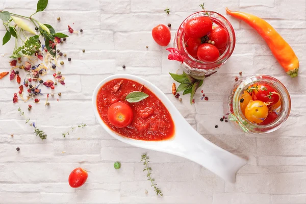 Compota de tomate — Fotografia de Stock
